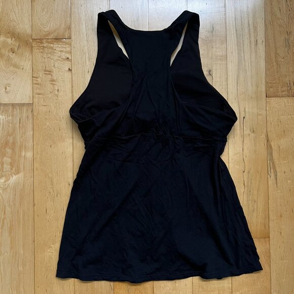 VS Fashions Best Kept Secret Bra Tops Black Sleeveless Racerback V Neck Tank Top - Picture 4 of 4